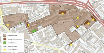 Yates Estate and Victory map